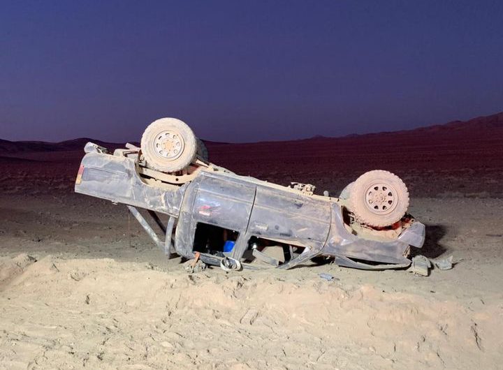 ACCIDENTE DEJA 3 LESIONADOS EN CAMINO MINA ADELAIDA EN DIEGO DE ALMAGRO.