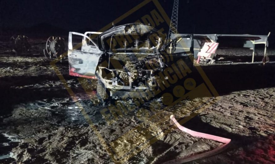 Camioneta se incendia en ruta entre inca de oro y diego de almagro