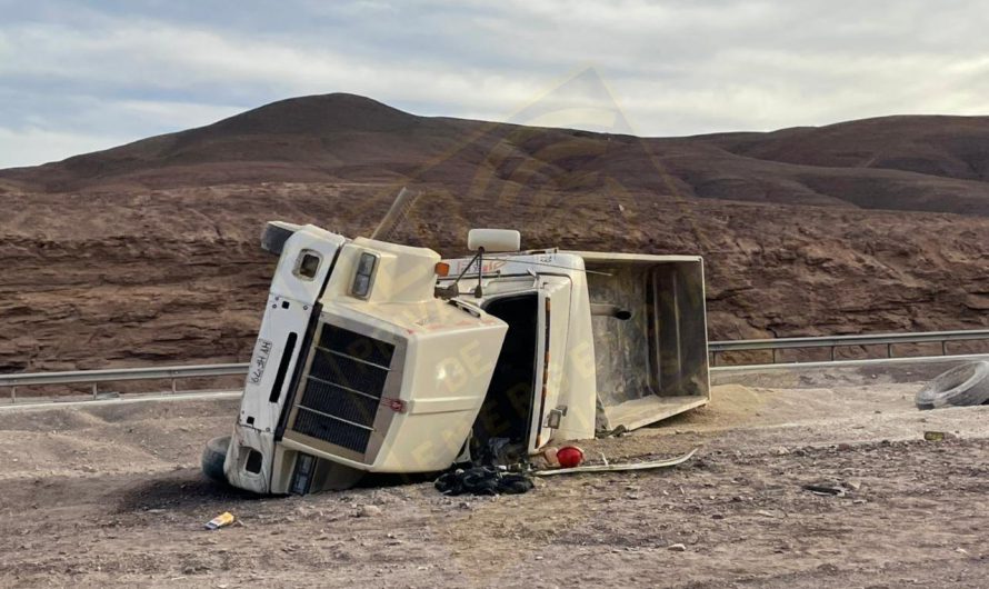 Accidente  al norte de chañaral deja 1 lesionado