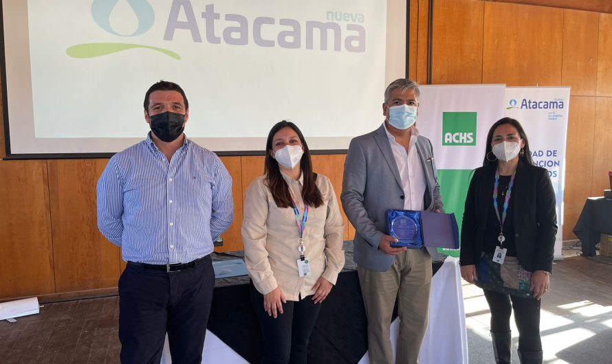 La empresa sanitaria Nueva Atacama firma convenio con la ACHS para reforzar su cultura de prevención y seguridad en el trabajo