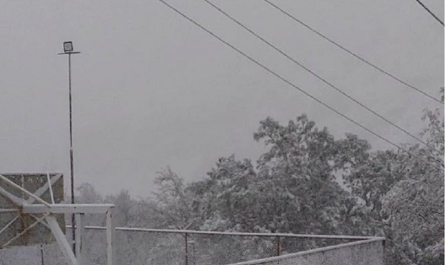 Sistema frontal deja lluvia y nieve en la región de Atacama