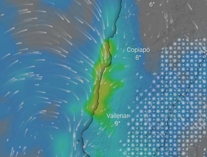 Dirección Meteorológica confirma sistema frontal que afectará a la región de Atacama