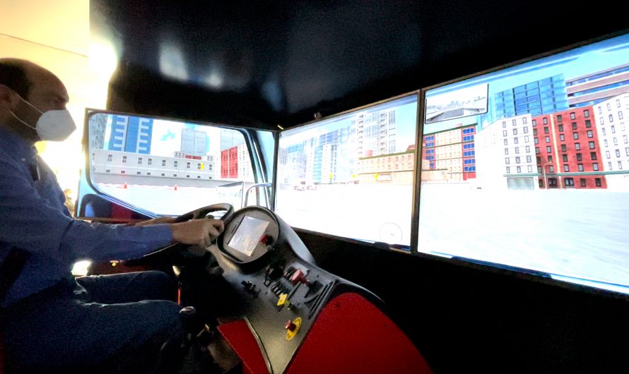 Con modernos simuladores capacitan a choferes para el transporte de trabajadores en Codelco Salvador