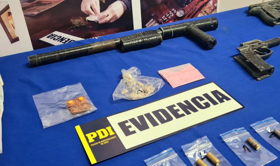 OPERATIVO MT-0 EN COPIAPÓ: DOS DETENIDOS E INCAUTACIÓN DE ARMAMENTO Y DROGA