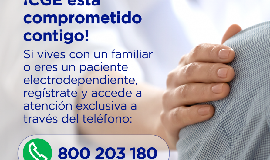 CGE abre canal de atención exclusiva para electrodependientes y llama a  registarse para acceder a beneficios