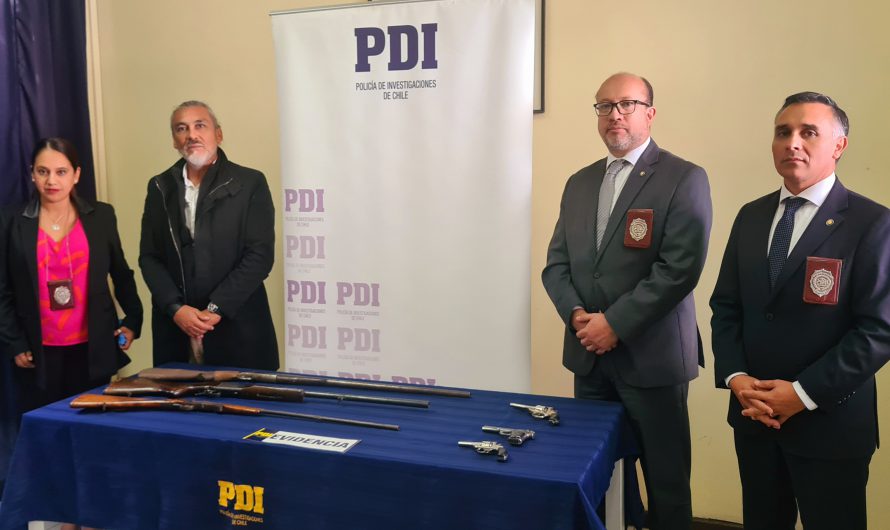 PDI ATACAMA INCAUTÓ SEIS ARMAS DE FUEGO EN VALLENAR