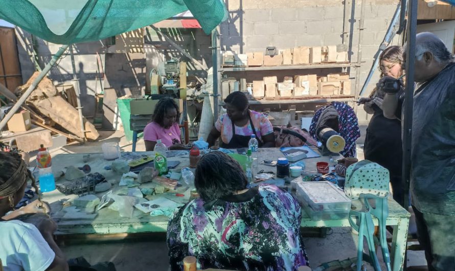 Con exito se desarrollo proyecto de lapidacion de piedras Por parte de la Corporación de Artesanos Culturales Pueblo Hundido