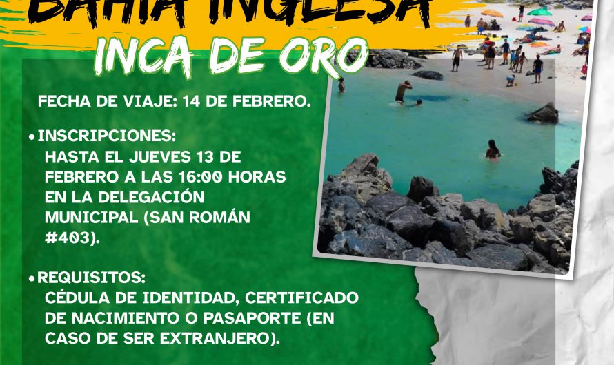 Municipalidad de Diego de Almagro invita a la comunidad a participar en el programa Paseos de Verano Bahía Inglesa