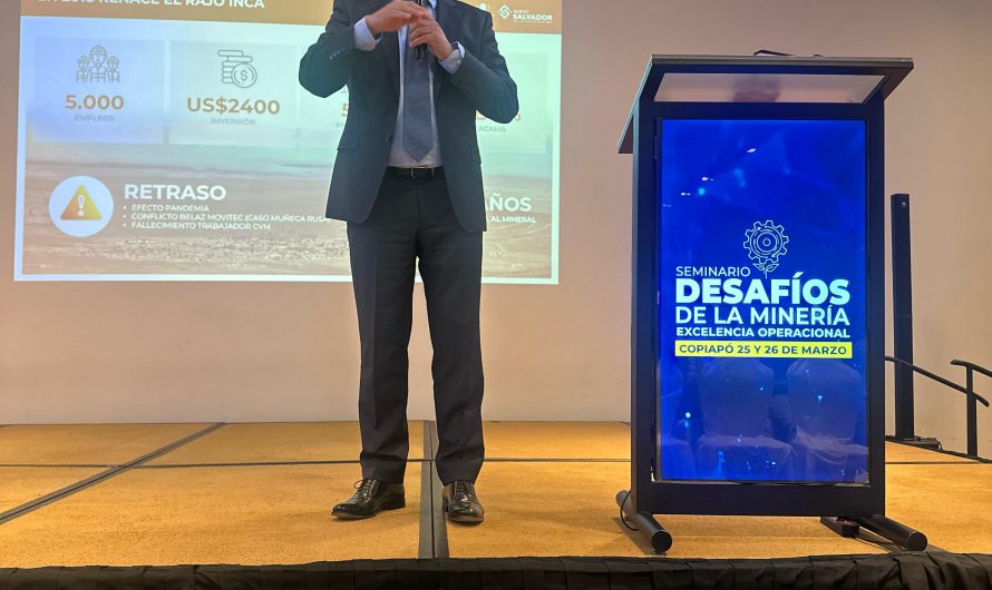 Gerente General de Codelco Salvador expuso los avances del proyecto Rajo Inca en seminario minero