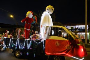 Los carros alegoricos llenaron de color y alegria las calles de diego de almagro.