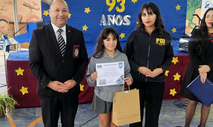 ESCUELA MARTA AGUILAR DE TIERRA CONMEMORÓ EL 93° ANIVERSARIO DE LA PDI