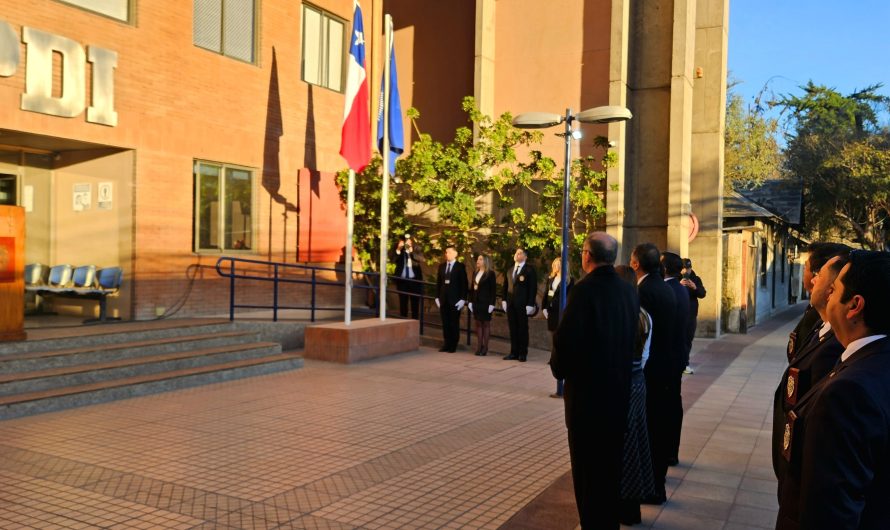 PDI ATACAMA CONMEMORÓ SUS 93 AÑOS CON CEREMONIA DE LISTA SOLEMNE E IZAMIENTO DE PABELLONES