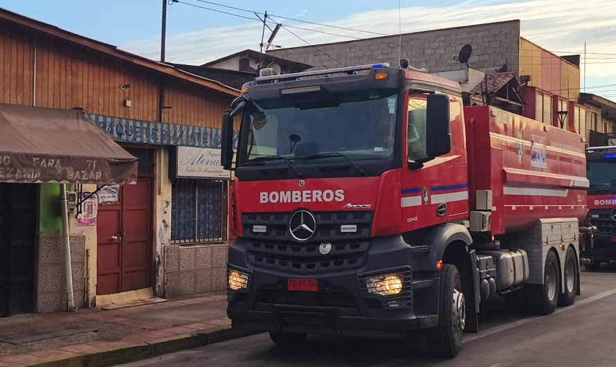 Mas de 30 camiones de bomberos apoyaran con agua a la region de coquimbo