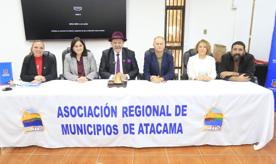 Alcalde de Copiapó, Maglio Cicardini, asume presidencia de la Asociación Regional de Municipalidades de Atacama