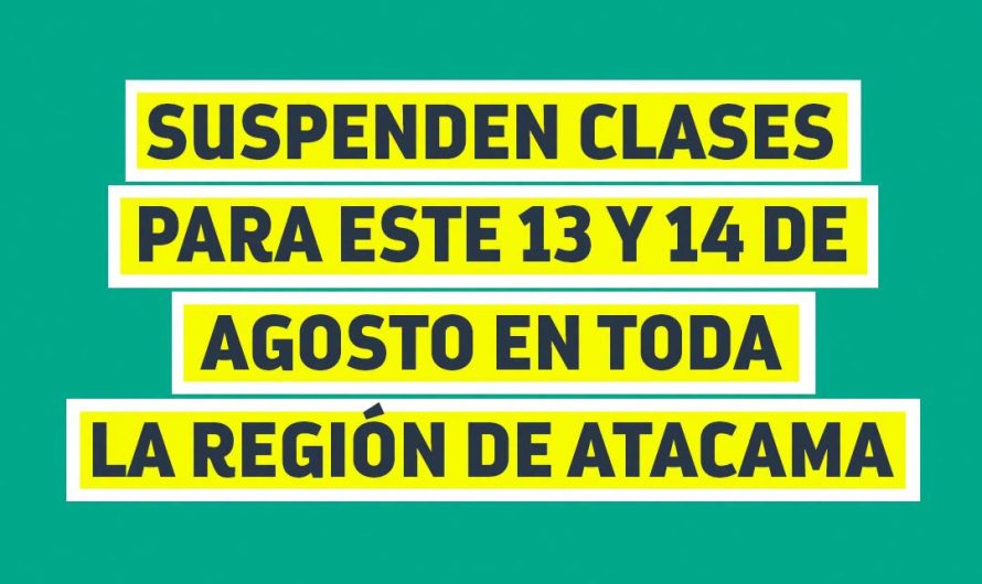 Atacama extiende suspensión de clases por sistema frontal: no habrá clases jueves ni viernes