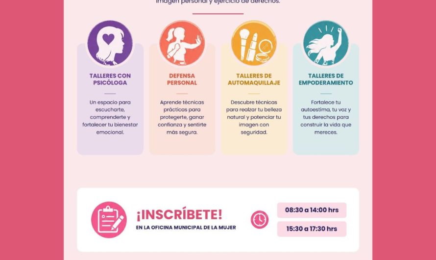 Invitacion a talleres  de mujeres en diego de almagro
