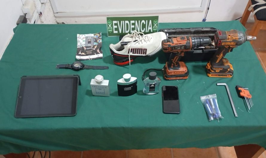 EN CHAÑARAL : CARABINEROS DETUVO A DOS PERSONAS POR ROBO EN LUGAR NO HABITADO Y RECUPERÓ LAS ESPECIES SUSTRAÍDAS