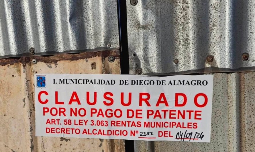 Clausuran hotel modular ilegal colindante a la Escuela Aliro Lamas Castillo en Diego de Almagro